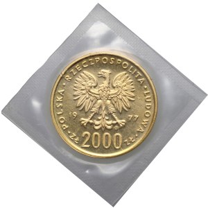 People's Republic of Poland, 2000 gold 1977, Frederic Chopin