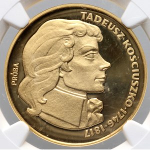 People's Republic of Poland, 500 gold 1976, Tadeusz Kosciuszko, SAMPLE, gold