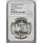 Third Republic, 100000 zloty 1990, Solidarity, Type A