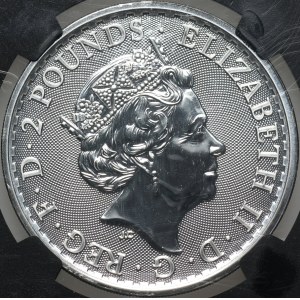 Great Britain, Elizabeth II, 2 Pounds 2017, Britannia