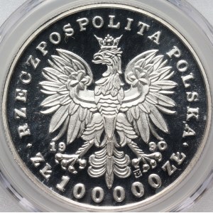 III RP, 100000 zl 1990, Small triptych, Frederic Chopin