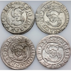 Sigismund III Vasa, set of shekels dated 1597-1609, Riga, (4 pieces)