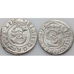Sigismund III Vasa, set of shekels, Riga, (2 pieces)
