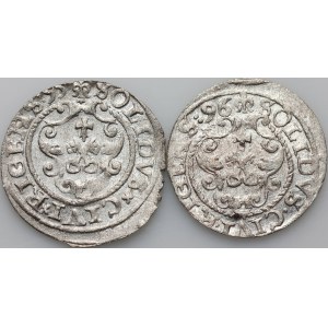 Sigismund III Vasa, set of shekels, Riga, (2 pieces)