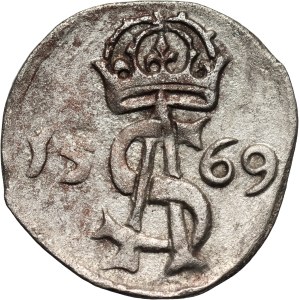 Sigismund II Augustus, dwudenar 1569, Vilnius