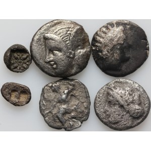 Greece, set of silver coins, (6 pieces)