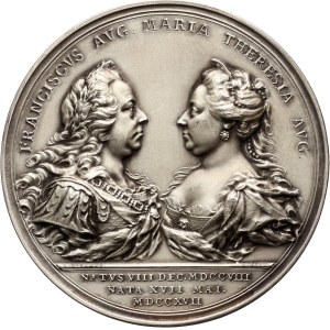 Germany, copy of a medal from 1717, Maria Theresa and Francis I
