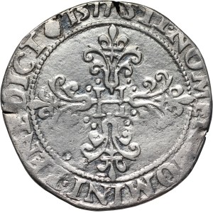Henri de Valois, franc 1577 B, Rouen