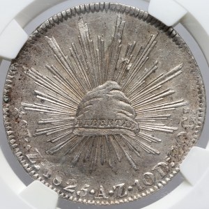 Mexico, 8 reals 1825 Zs Az, Zacatecas