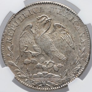 Mexico, 8 reals 1825 Zs Az, Zacatecas