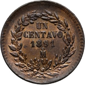 Mexico, 1 centavo 1891 Mo