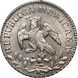 Mexico, 1/2 real 1853 Mo GC