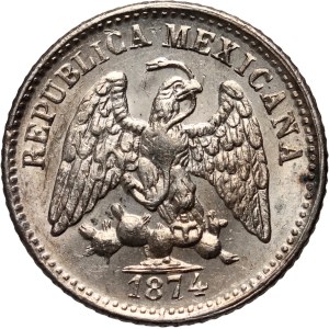 Mexico, 5 centavos 1874 Mo M