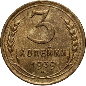 Russia, USSR, 3 kopecks 1939