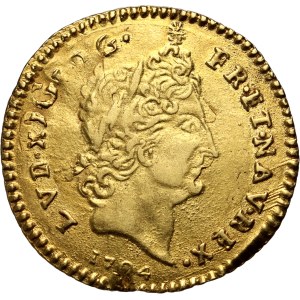 France, Louis XV, Louis d'or 1704 O, Riom