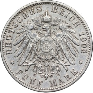 Germany, Hamburg, 5 Mark 1903 J