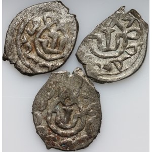 Crimean Khanate, set of 16th-century silver aqche, (3 pieces)