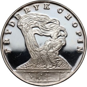 III RP, 100000 złotych 1990, Mały tryptyk, Fryderyk Chopin