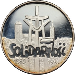 Dritte Republik, 100000 Zloty 1990, Solidarität, dick