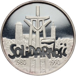 Dritte Republik, 100000 Zloty 1990, Solidarität, dick