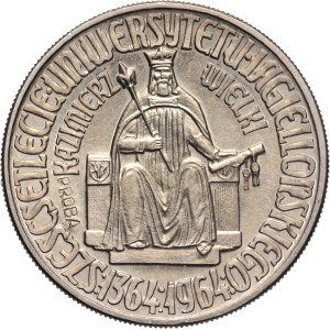 People's Republic of Poland, 10 zloty 1964, Warsaw, Casimir the Great, PRÓBA, copper-nickel