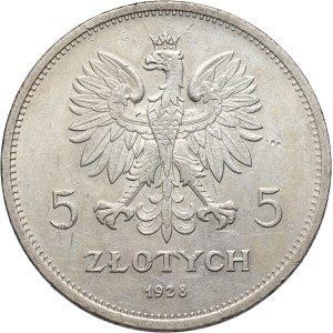 II RP, 5 zloty 1928, Warsaw, Nike