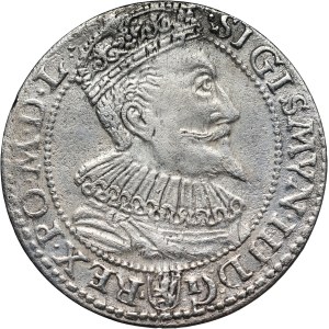 Sigismund III Vasa, sixpence 1596, Malbork