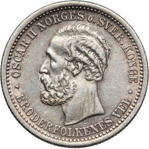 Norway, Oscar II, Krone 1877