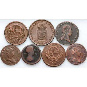 Austria, set of coins from 1765-1816, (7 pieces)
