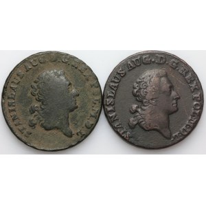 Stanislaus Augustus Poniatowski, set of trojaks from 1769-1788, (2 pieces)