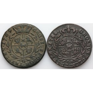 Stanislaus Augustus Poniatowski, set of trojaks from 1769-1788, (2 pieces)