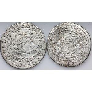 Sigismund III Vasa, set of orts dated 1617-1625, Gdansk, (2 pieces)