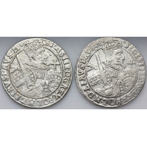 Sigismund III Vasa, set of orts dated 1622-1623, Bydgoszcz, (2 pieces)