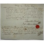 Poland, Gen. Stanislaw Potocki, deed of acquisition of Zameczek estate 20.11.1800