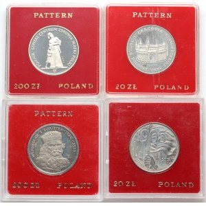 People's Republic of Poland, 1980-1986 proof coin set, (4 pieces)