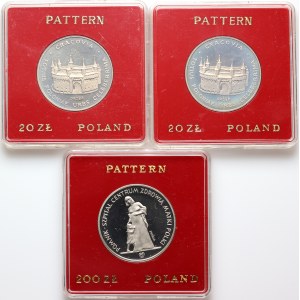 People's Republic of Poland, set of proof coins from 1981-1985, (3 pieces)