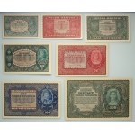 II RP, 1/2-5000 Polish marks, 1919-1920 banknote set (9 pieces)