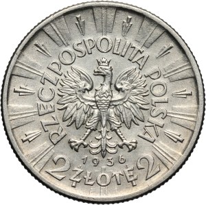 II RP, 2 złote 1936, Warszawa, Józef Piłsudski
