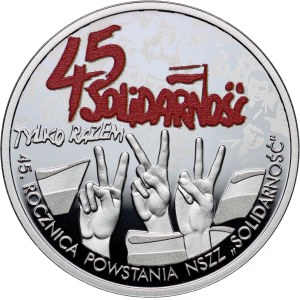 III RP, 10 zl 2025, 45. Jahrestag der Gewerkschaft Solidarität