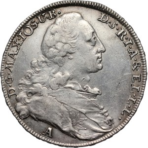 Germany, Bavaria, Maximilian III Joseph, Thaler 1771 A, Amberg