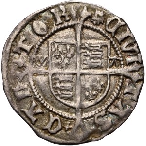 Grande-Bretagne, Angleterre, Henri VIII 1526-1544, 1/2 groat sans date, Canterbury