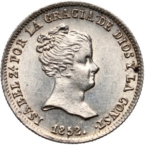Spain, Isabella II, real 1852, Seville