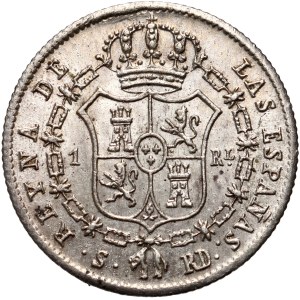 Spain, Isabella II, real 1852, Seville