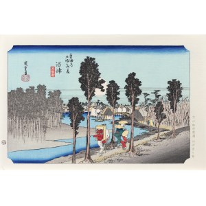 Utagawa Hiroshige (1797 - 1858), Numazu at dusk, Yuyudo Publishing, Tokyo/Japan, Showa period (after 1960).