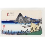 Utagawa Hiroshige (1797 - 1858), Maisaka - widok na przylądek Imagiri, wyd. Yuyudo, Tokio/Japonia, okres Showa (po 1960 r.)