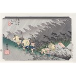 Utagawa Hiroshige (1797 - 1858), Shono - a sudden downpour, Yuyudo Publishing, Tokyo/Japan, Showa period (after 1960).