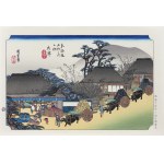 Utagawa Hiroshige (1797 - 1858), Otsu - herbaciarnia Hashirii, wyd. Yuyudo, Tokio/Japonia, okres Showa (po 1960 r.)