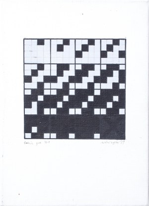 Ryszard Winiarski (1936 - 2006), Trzecia gra 4 x 4, 1999