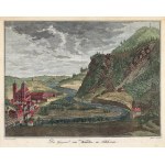 BARDO (Ząbkowicki district). View of the town and its surroundings; ryt. Grünler according to a painting by Bartsch, ca. 1800; mi...