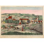 CIEPLICE ŚLĄSKIE-ZDRÓJ, JELENIA GÓRA. View of Cieplice; ryt. J. Carmine, ca. 1800; inscription in mirror...